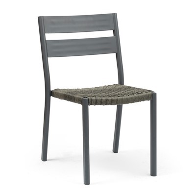 Sillas de comedor al aire libre con estructura de aluminio