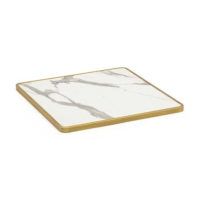 Tableros de mesa HPL cuadrados con textura de piedra